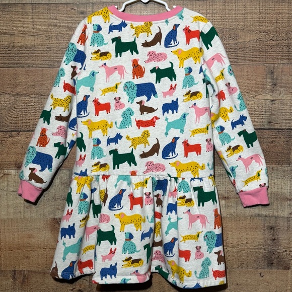 Mini Boden Sweatshirt Dress Tunic Dog Print Girl’s size 11-12Y* - Picture 2 of 9